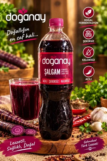 Doğanay Ljuti Šalgam - Sok od crne šargarepe 1000 ml
