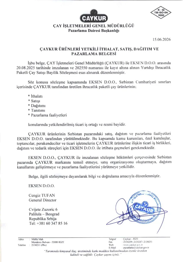 Çaykur Tiryaki Siyah Çay 1 kg