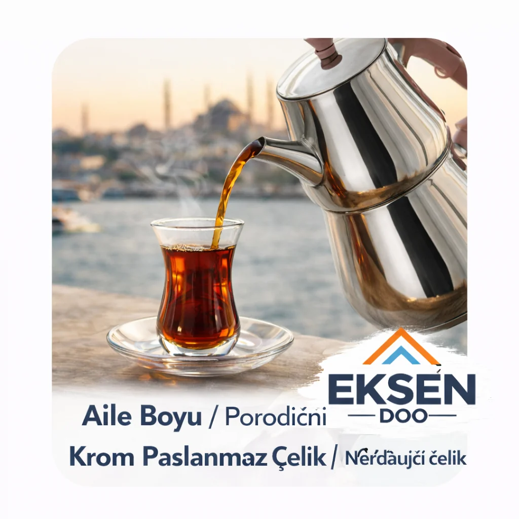 Porodicni inox cajnik 1 kom