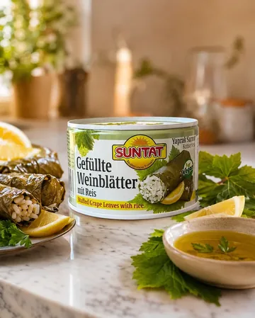 Sarmice sa listom vinove loze punjene pirinčem (400g) - SUNTAT